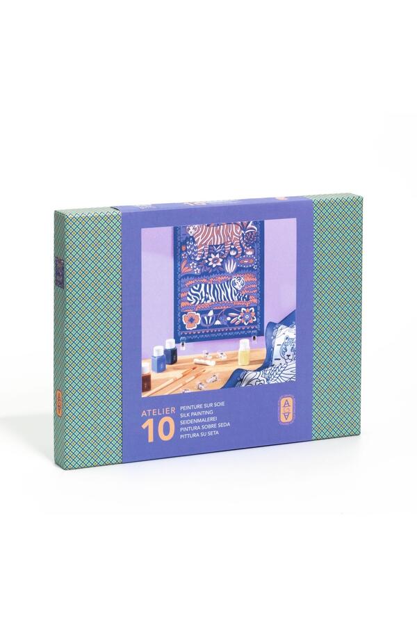 Atelier creativ 10 pentru adulti Pictura pe matase, Djeco