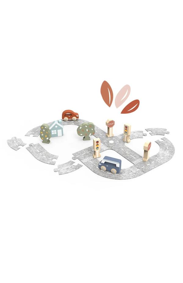 Puzzle cu pista din fetru si masinute, Speedy Monkey