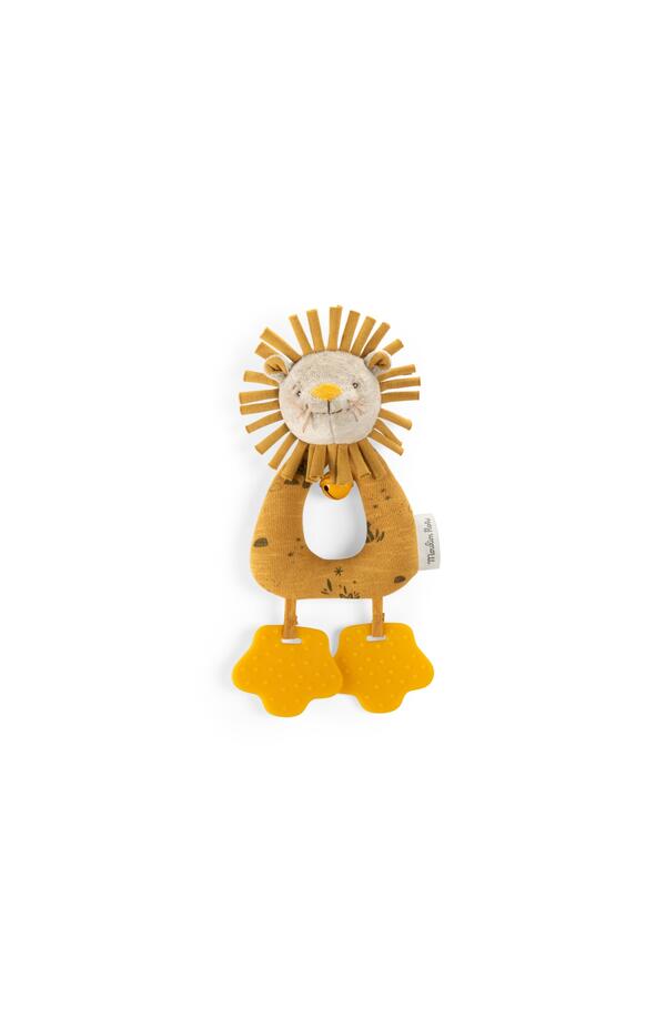 Jucarie bebe inel zornăitor leu, Moulin Roty