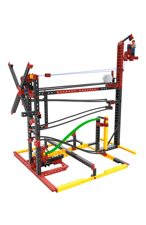 Kit STEM Circuite XL de reactii in lant traznite, Fischertechnik
