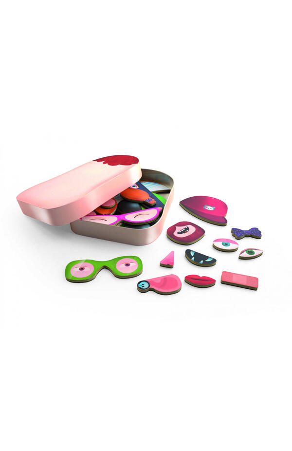 Joc cu magneti Portraito, Djeco