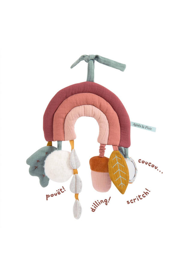 Jucarie senzoriala bebe Curcubeu cu activitati, Moulin Roty