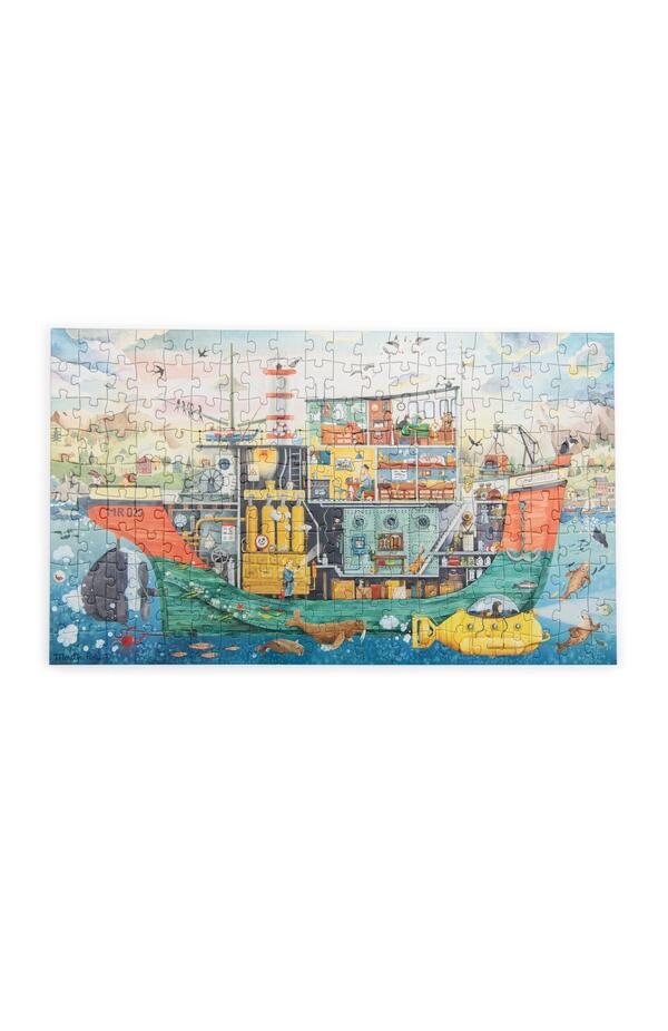 Puzzle observatie Sub apa, Moulin Roty Puzzle observatie Sub apa, Moulin Roty