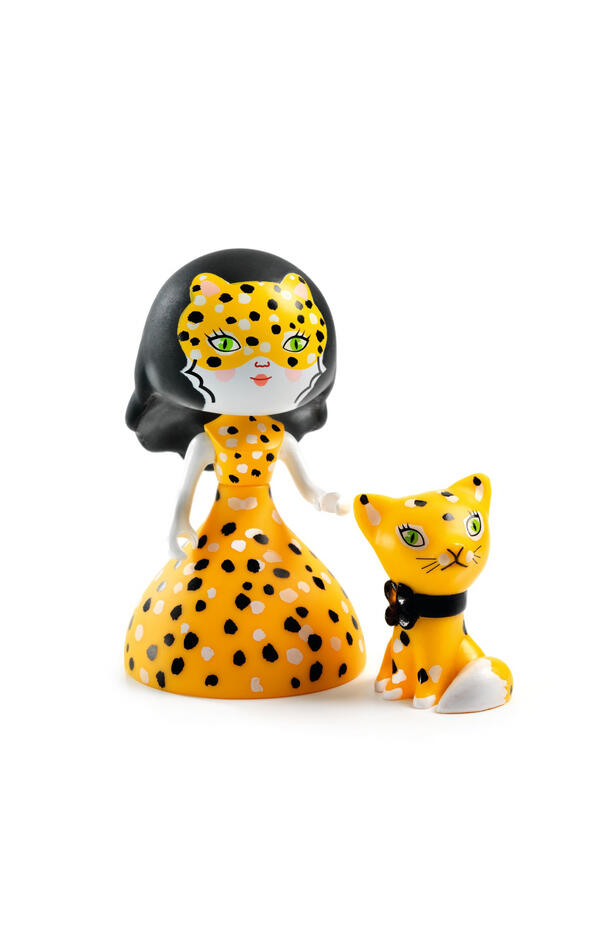 Figurina Arty Toys Printesa Feline si motanul Cleo, Djeco