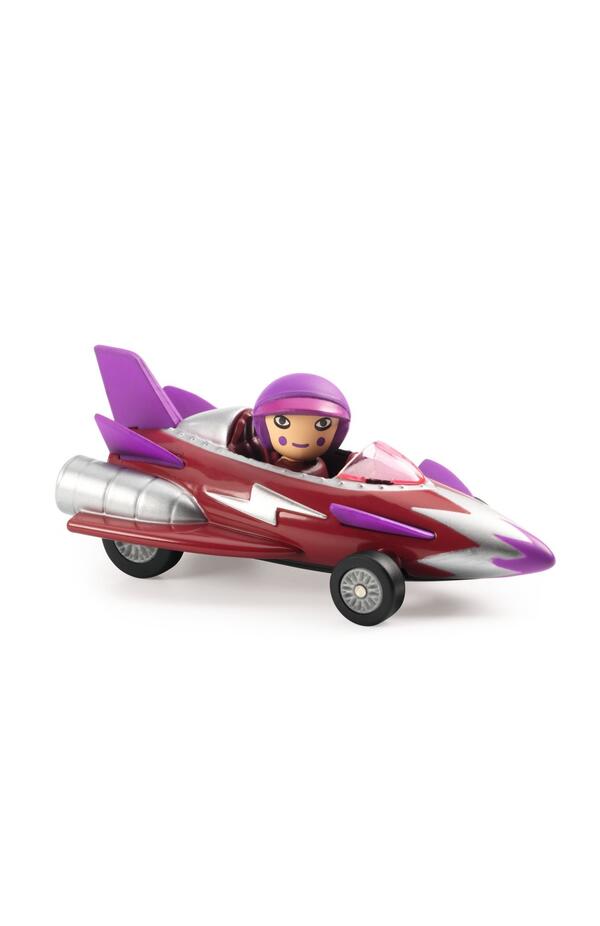 Masina de cursa Miss Burgundy, Colectia Crazy Motors, Djeco