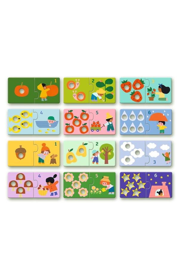 Puzzle duo tactil Primele numere, Djeco