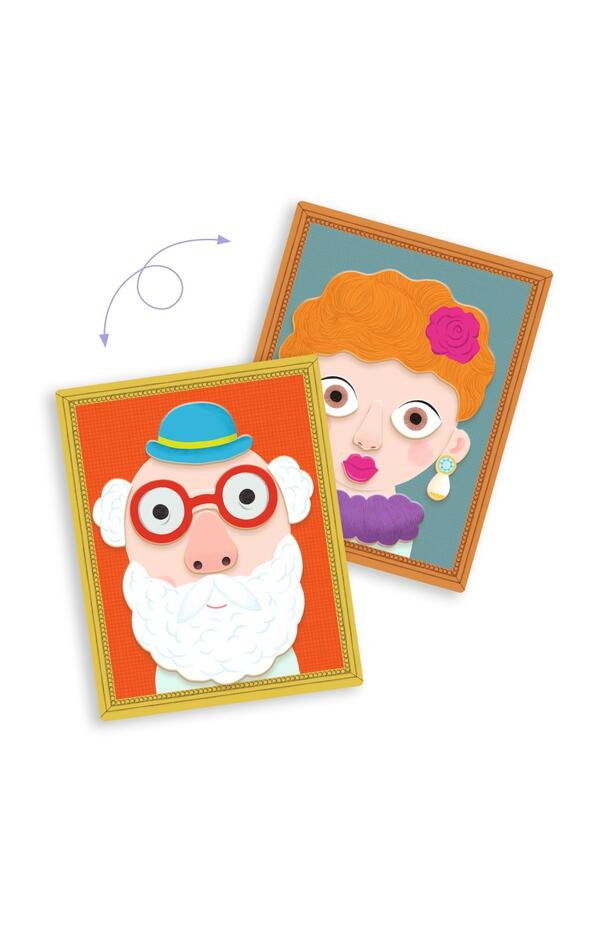 Joc magnetic creativ Portrete, Djeco