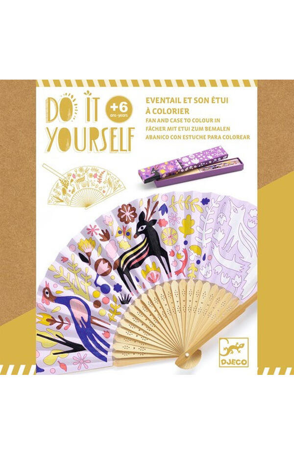 Joc creativ DIY Evantai Frumusetea padurii, Djeco