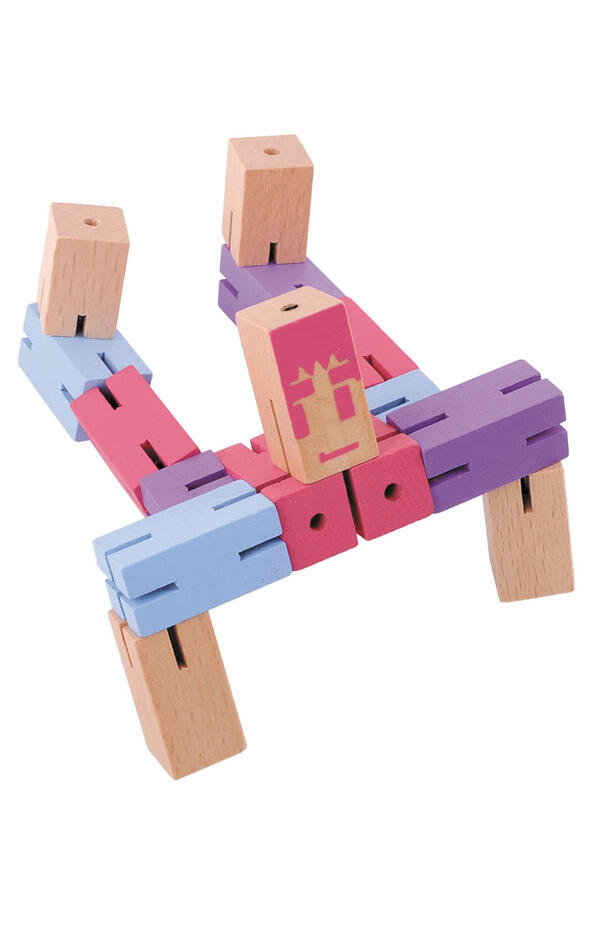 Joc logic IQ Puzzle 3D Figurina violet, Fridolin