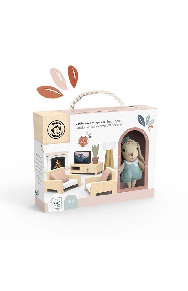 Set mobilier living pentru casa de papusi , Speedy Monkey Set mobilier living pentru casa de papusi , Speedy Monkey
