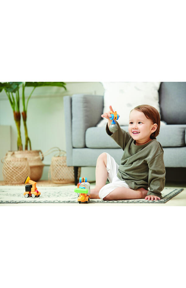 Joc cu magneti Stick-O, Set de construit vehicule, 26 piese