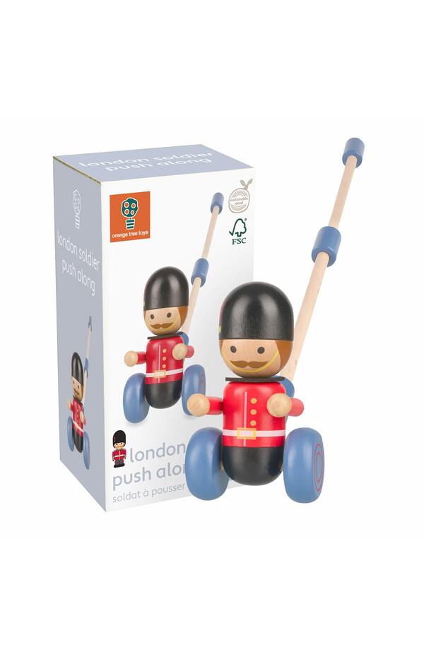 Jucarie de impins soldat londonez, Orange Tree Toys