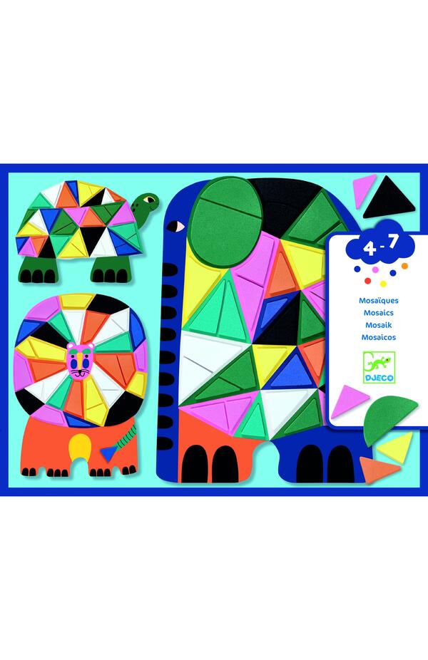 Set creativ mozaic Animale, Djeco