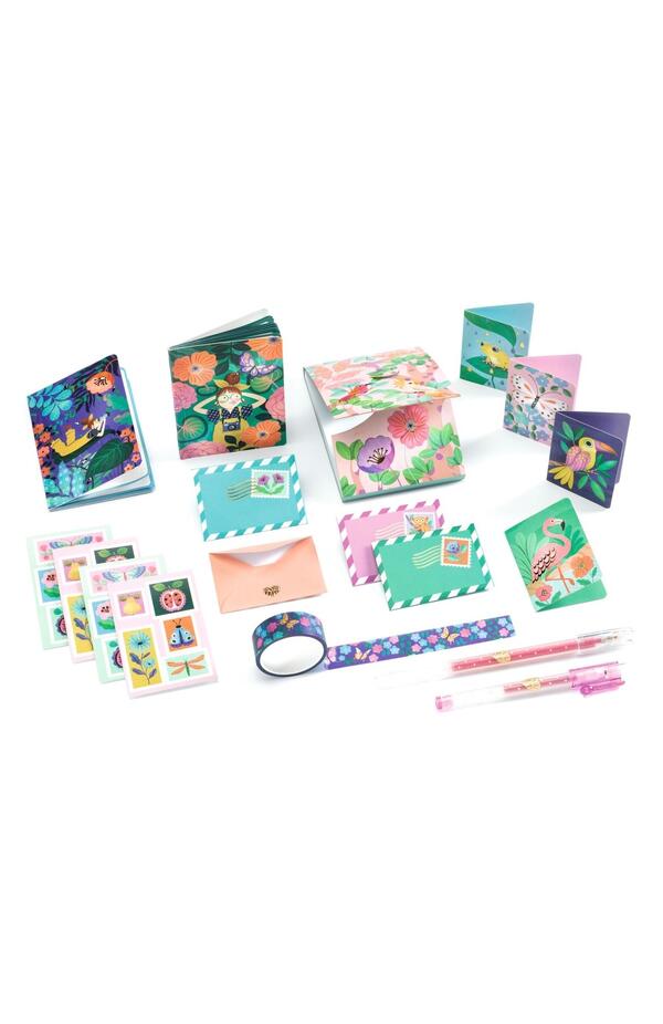Set de papetarie Marie cu design tropical, Djeco
