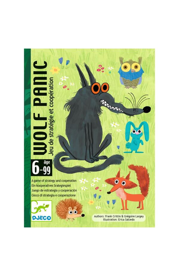 Joc de cooperare cu carti Wolf Panic, Djeco Joc de cooperare cu carti Wolf Panic, Djeco