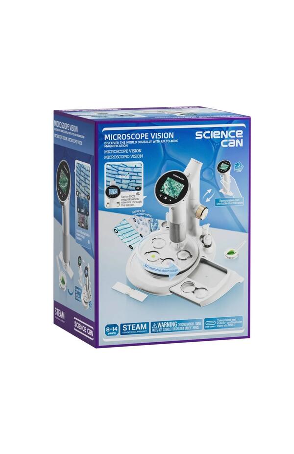 Joc STEM Microscop digital cu ecran integrat, TopBright Joc STEM Microscop digital cu ecran integrat, TopBright