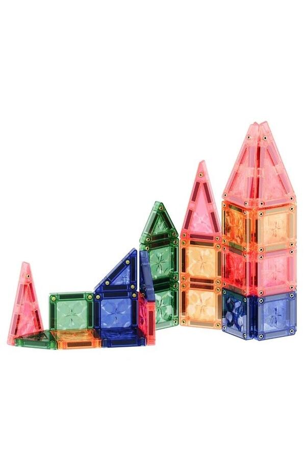 Set magnetic de construit cu placute mici, Cleverclixx