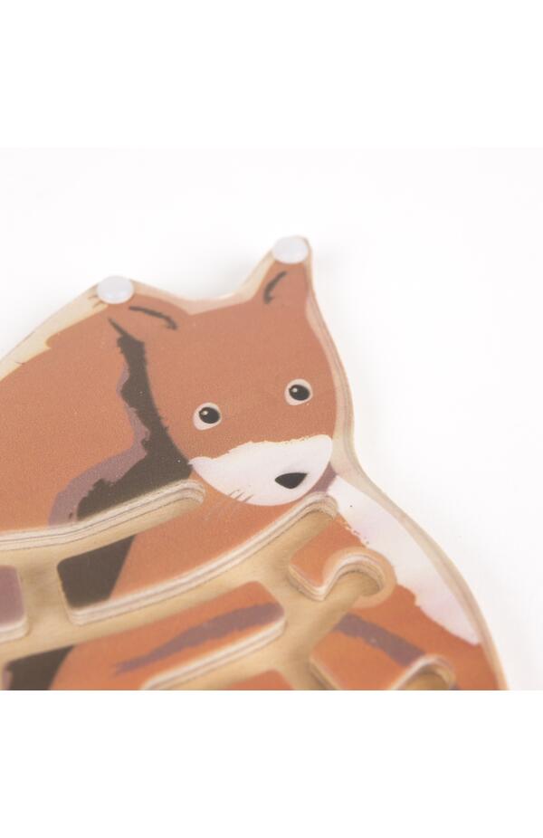 Mini labirint magnetic din lemn, Egmont Toys