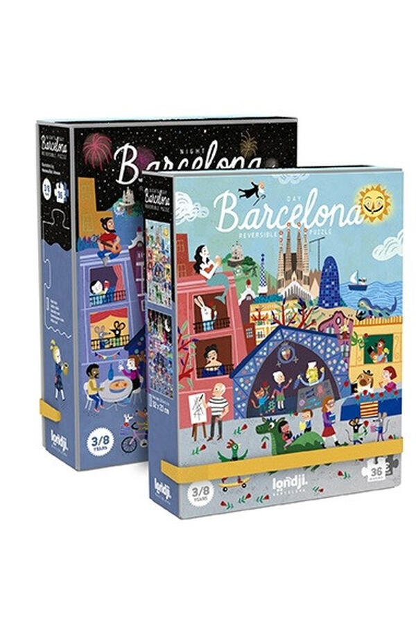 Puzzle reversibil Zi si noapte in Barcelona, Londji