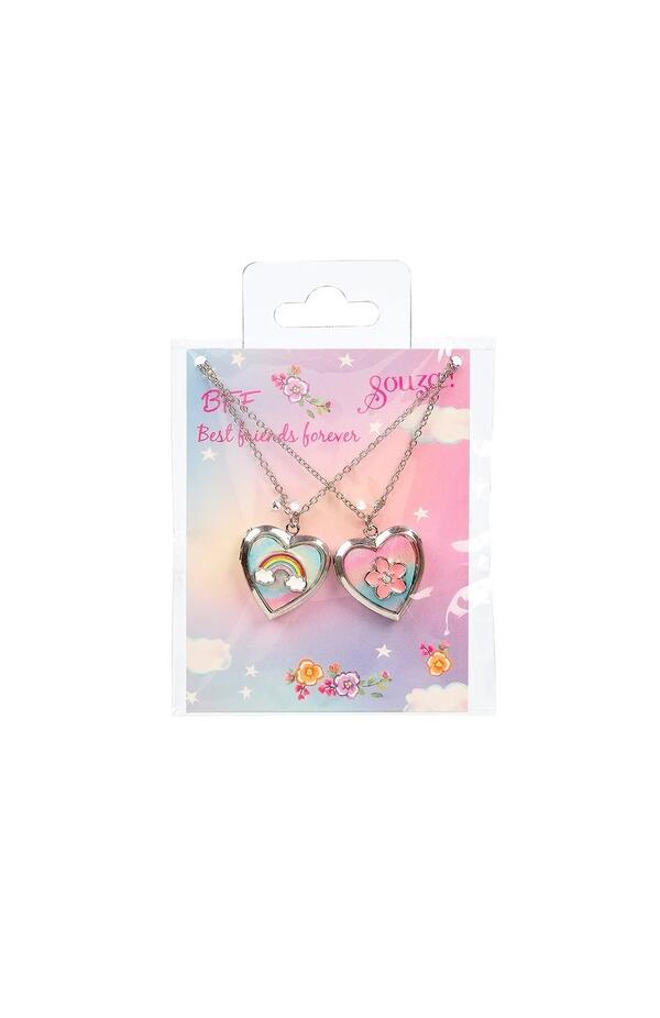 Set doua coliere „Best Friends” cu Inimi, Souza!