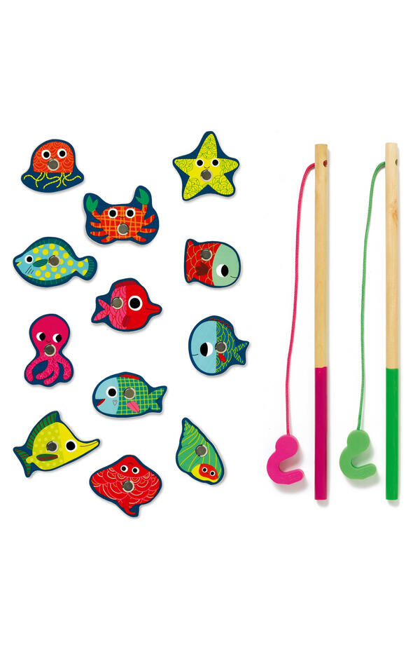 Joc magnetic de pescuit Fishing colour, Djeco