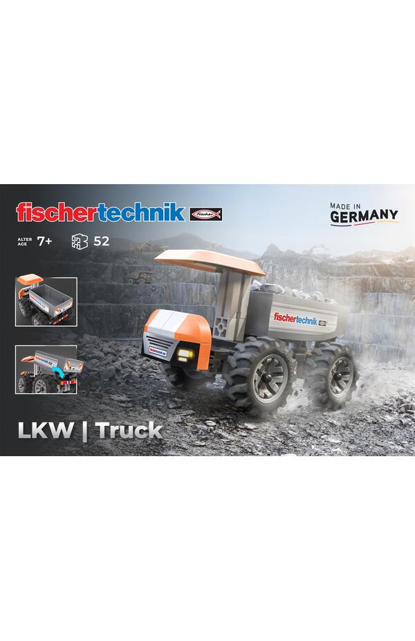 Kit STEM Camion de santier de asamblat si manevrat, Fischertechnik