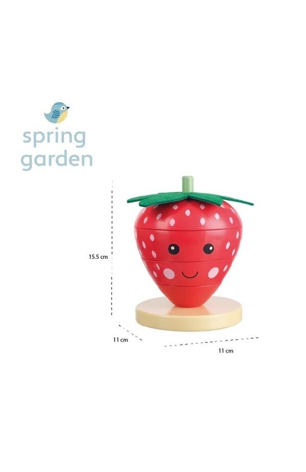 Joc de stivuit capsuna, Orange Tree Toys Joc de stivuit capsuna, Orange Tree Toys