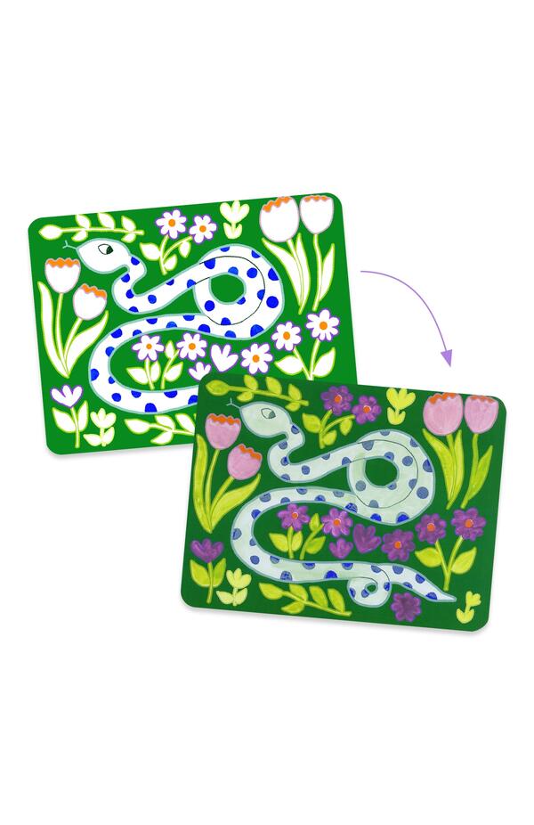 Joc creativ de pictura Animale salbatice, Djeco