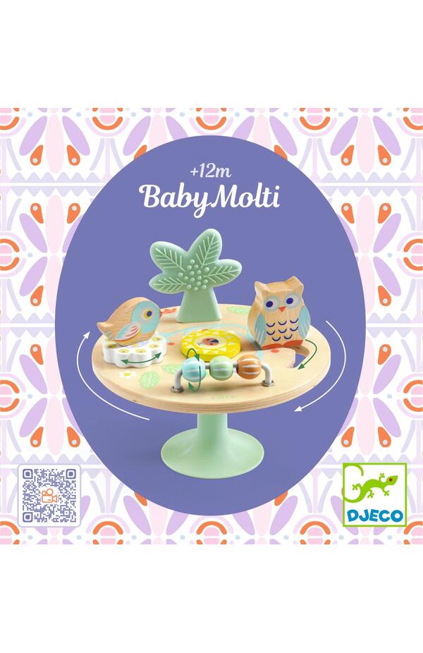Jucarie bebe Mini centru de activitati BabyMolti, Djeco Jucarie bebe Mini centru de activitati BabyMolti, Djeco
