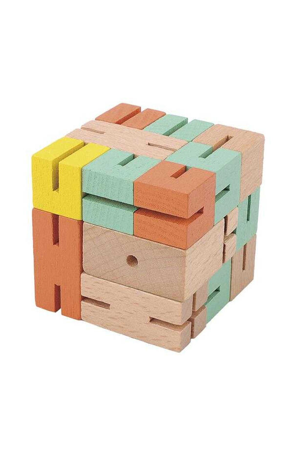 Joc logic IQ 3D puzzle Baiat verde, Fridolin
