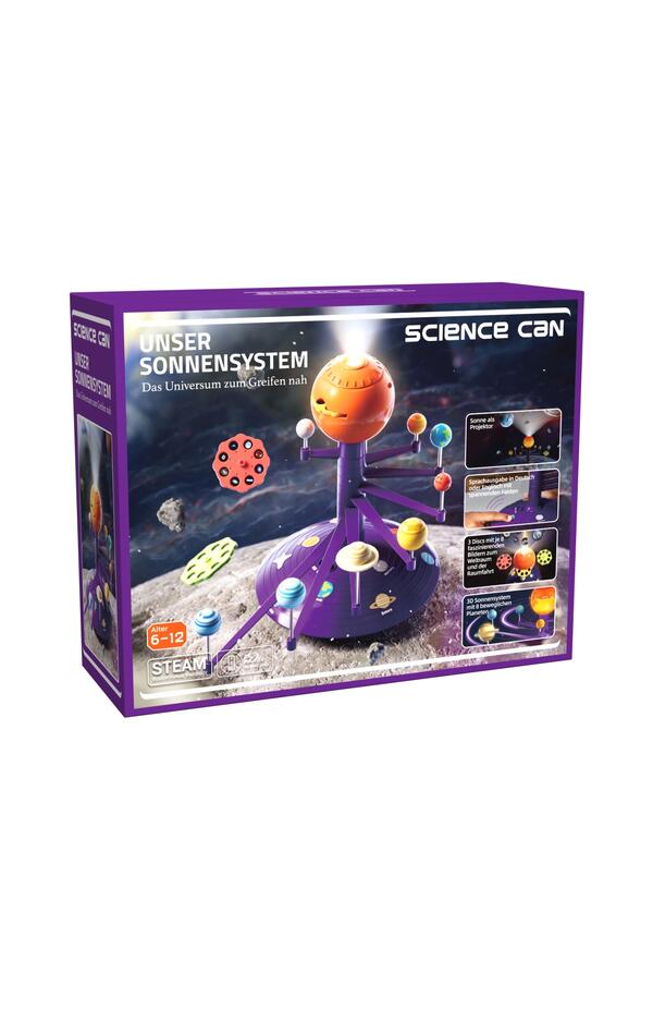 Kit STEM Sistemul solar 3D cu proiector si redare vocala, TopBright