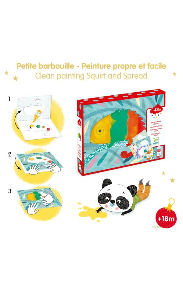 Joc creativ Bebe apasa si picteaza, Djeco