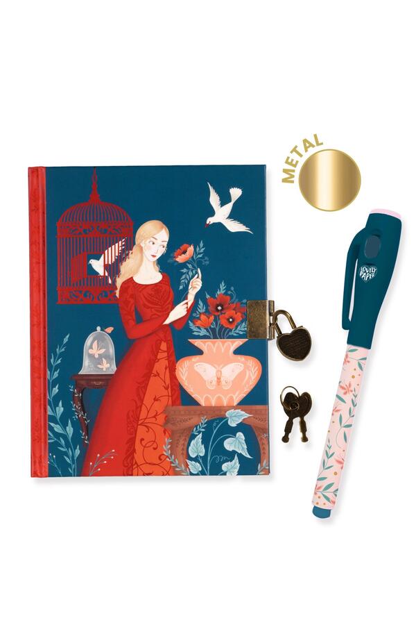 Jurnal secret cu pix magic Lisa, Djeco