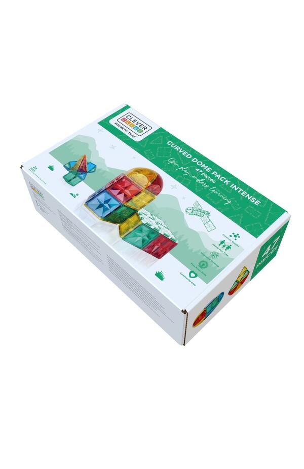 Set magnetic de construit Dome 47 piese, Cleverclixx