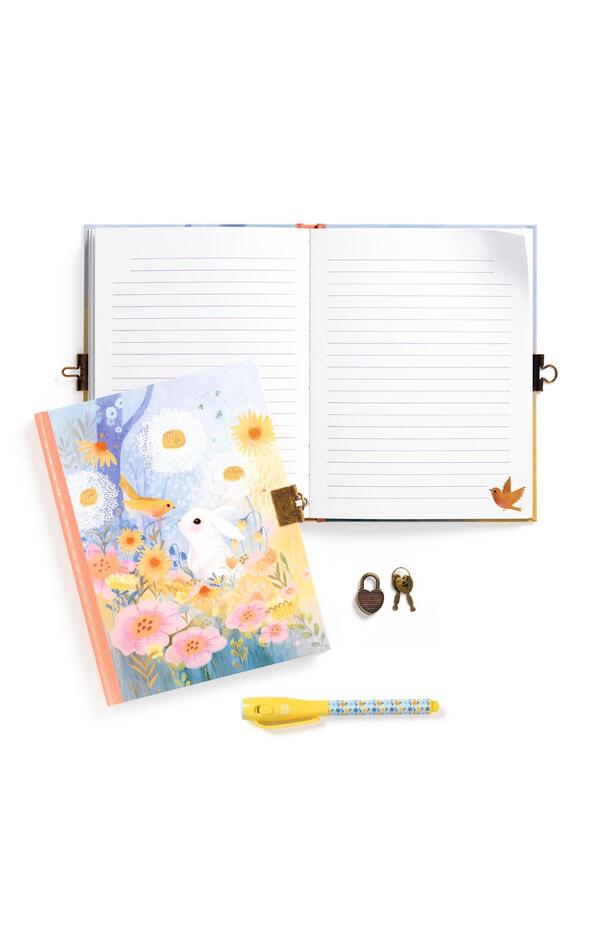 Jurnal secret cu pix magic Iepuras, Djeco