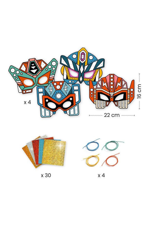 Joc creativ DIY Masti roboti, Djeco Joc creativ DIY Masti roboti, Djeco