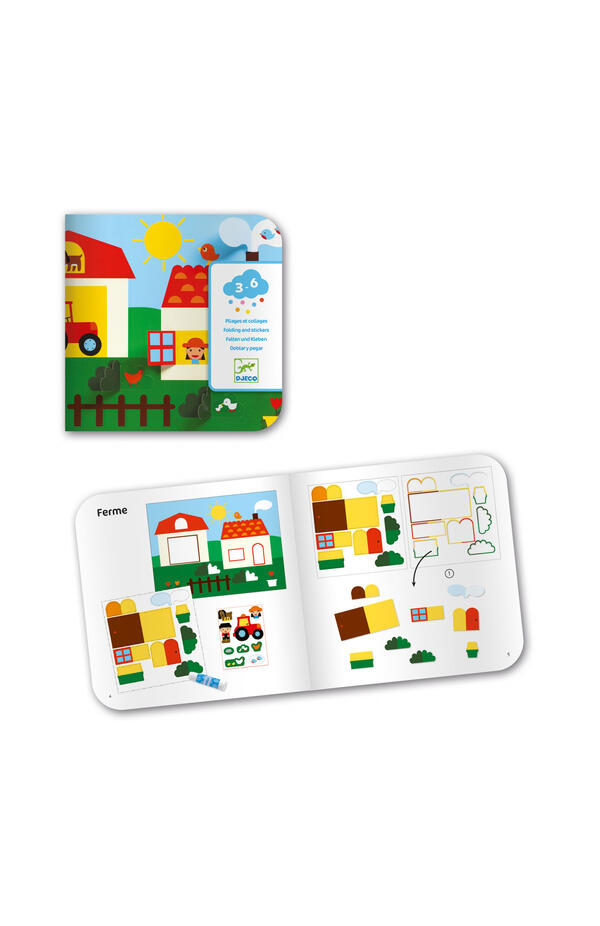 Joc creativ colaje V-ati ascunselea, Djeco