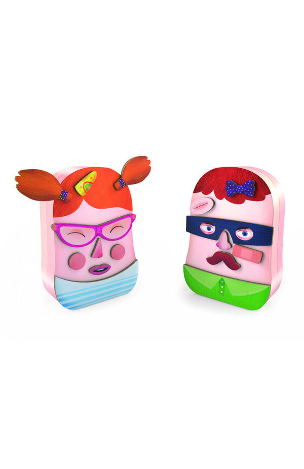 Joc cu magneti Portraito, Djeco