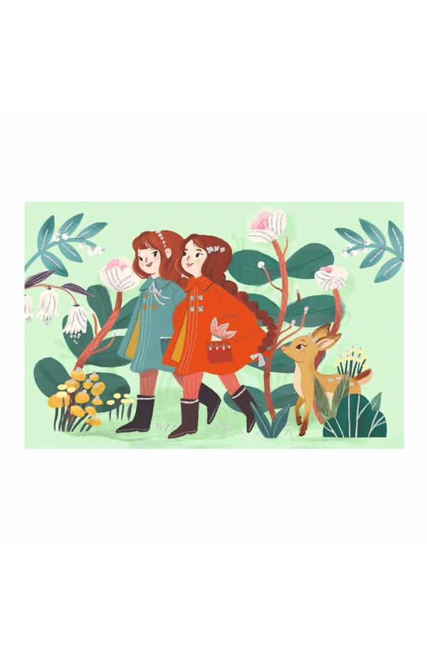 Set de invitatii Prietenii din gradina, Djeco