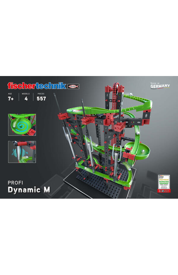 Kit STEM Cursa cu obstacole Dynamic M, Fischertechnik