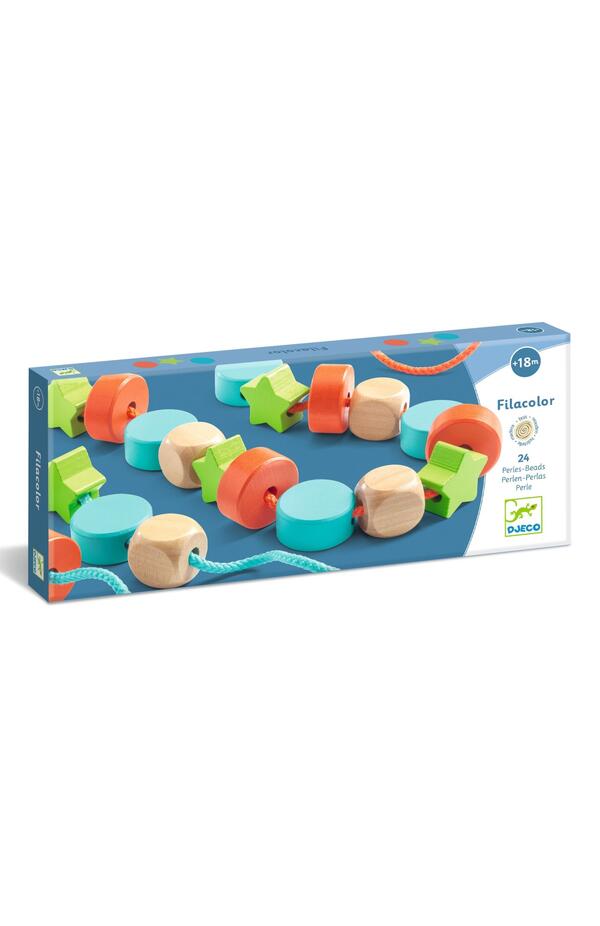 Margele de insirat din lemn, Djeco