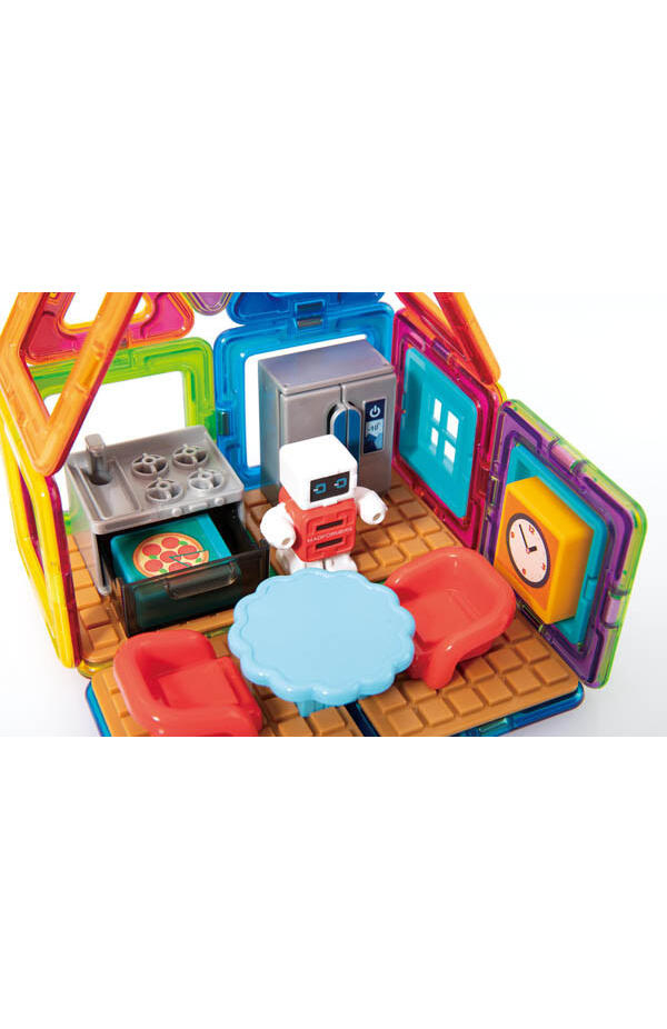 Set de construit Magformers- Bucatarie, 33 piese
