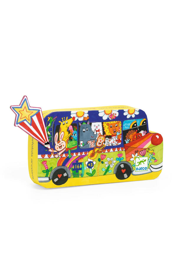 Puzzle Autobuzul copilariei, Djeco