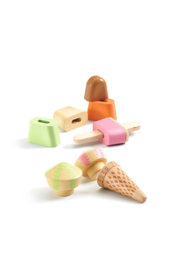 Joc de rol din lemn Gelateria Lina & Lino, Djeco