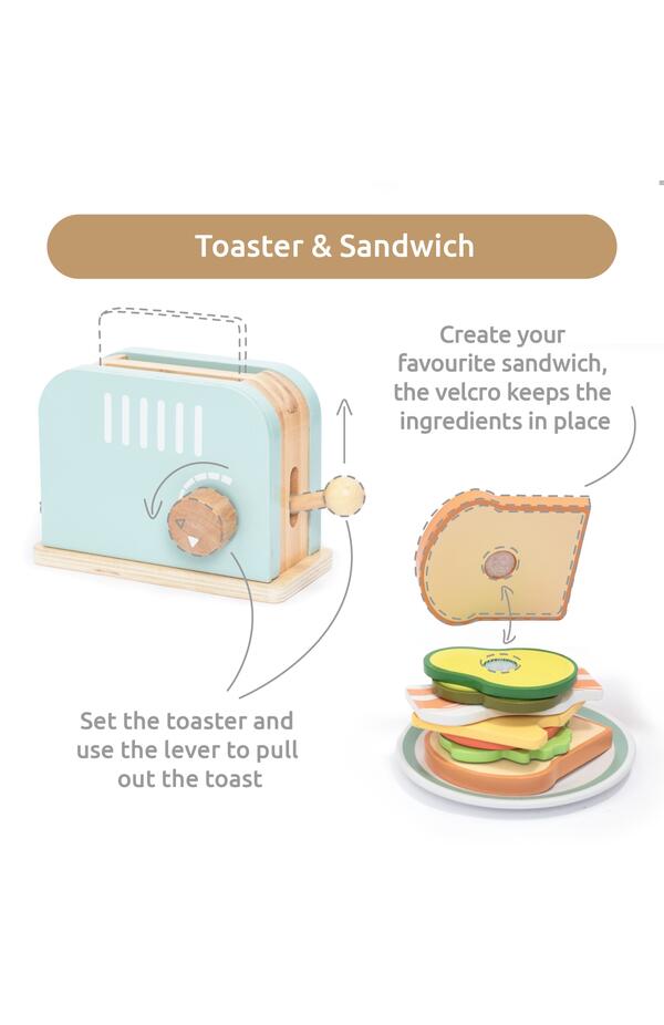 Joc de rol Invat sa prepar sandwich, UMU Toys