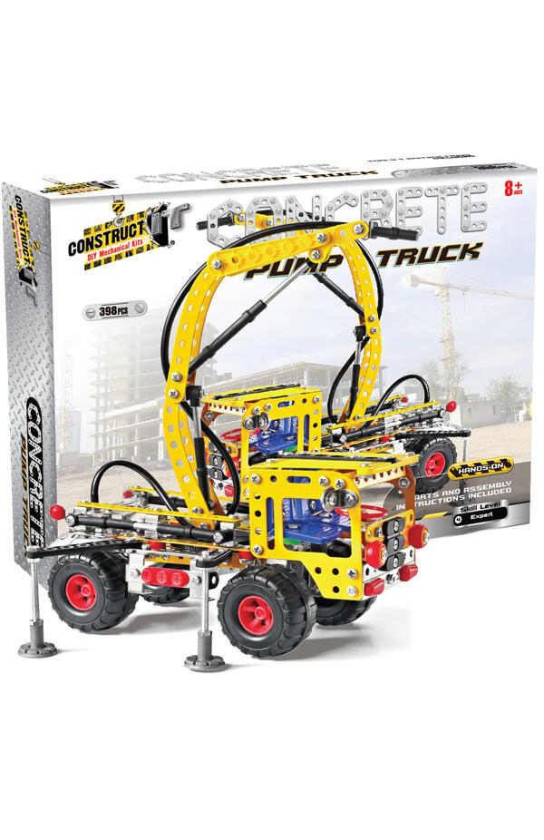 Kit STEM Camion cu pompa pentru turnat ciment, nivel avansat