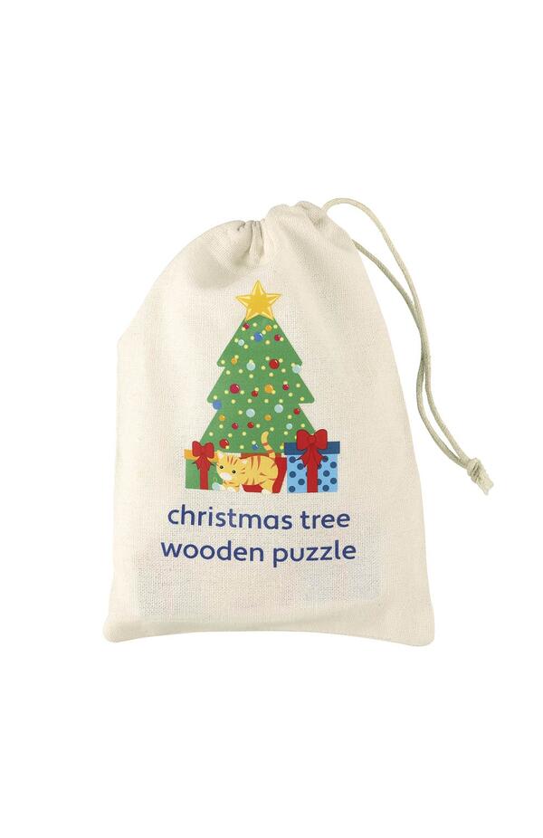 Puzzle Bradul de Craciun din lemn, Orange Tree Toys