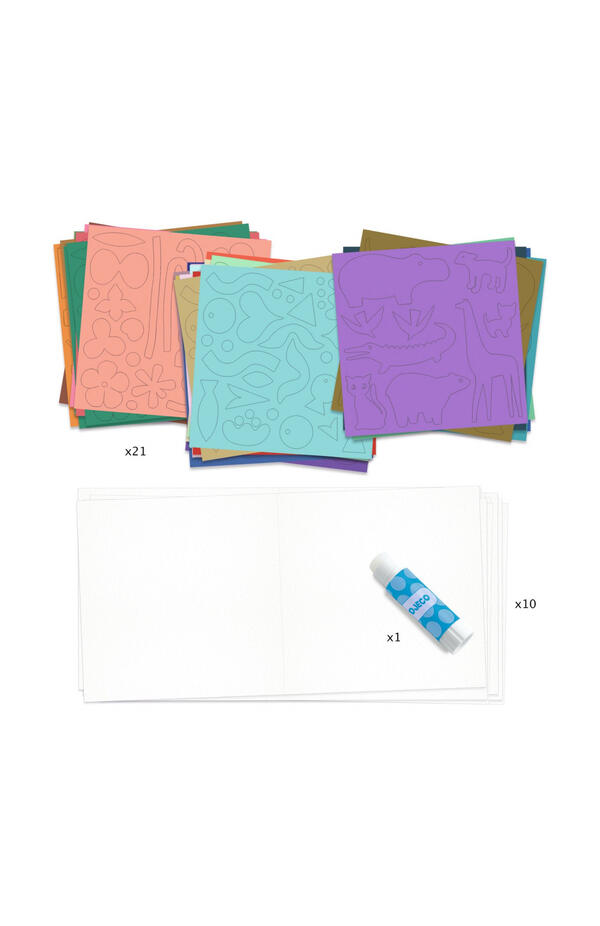 Joc creativ Little papers, Djeco Joc creativ Little papers, Djeco