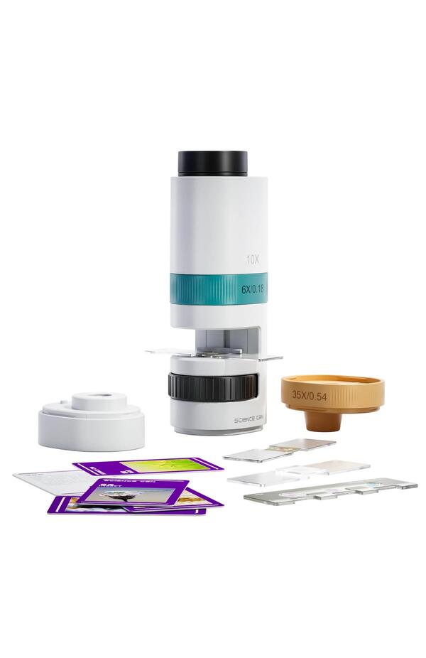 Joc STEM Microscop cu proiector 350, TopBright