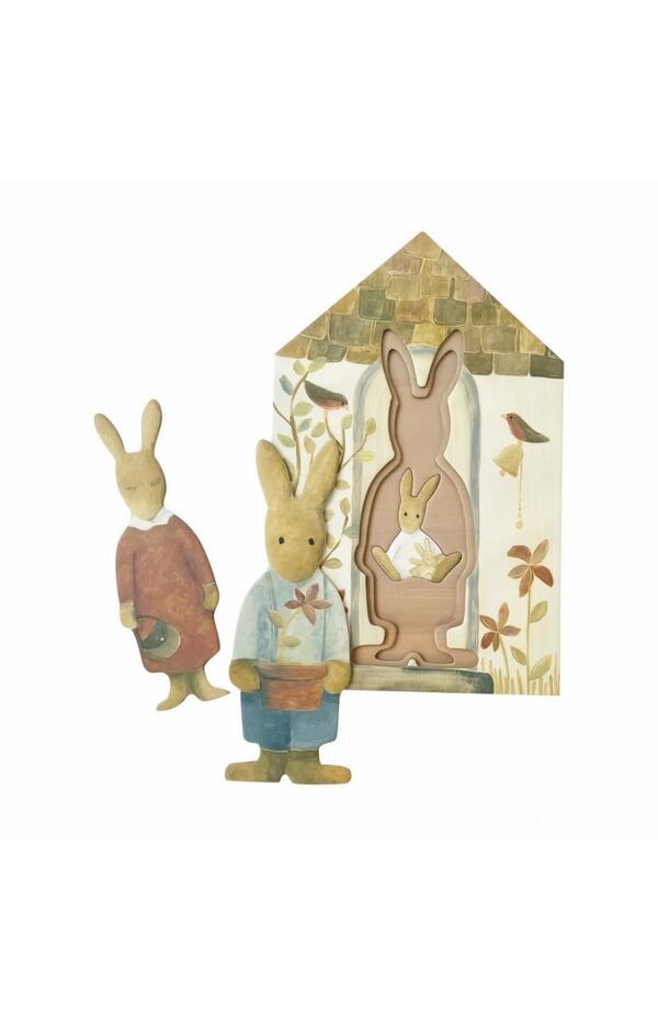 Puzzle familia de iepurasi, Egmont Toys